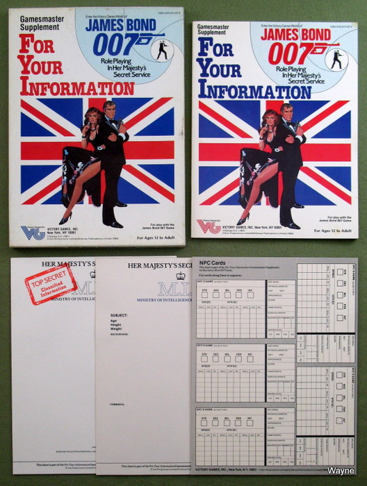 Image for For Your Information (James Bond 007 RPG)