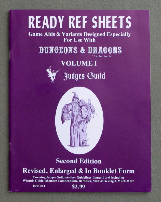 Image for Ready Ref Sheets: Game Aids & Variants Designed Especially For Dungeons & Dragons (Volume 1)