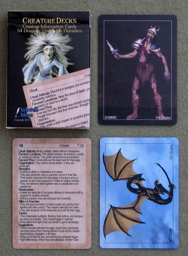 Image for Creature Information Cards (Creature Decks: 54 Dragons, Undead & Outsiders)