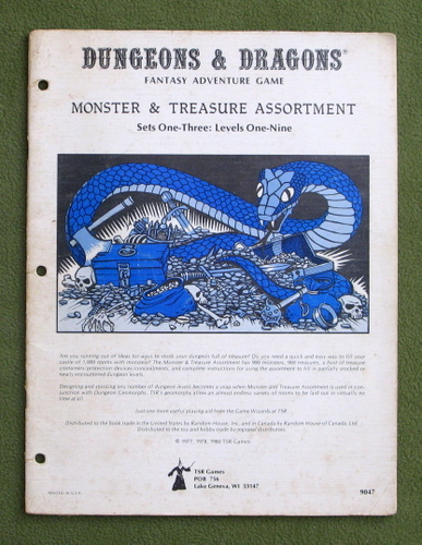 Image for Dungeons & Dragons Monster & Treasure Assortment: Set One-Three: Levels One-Nine