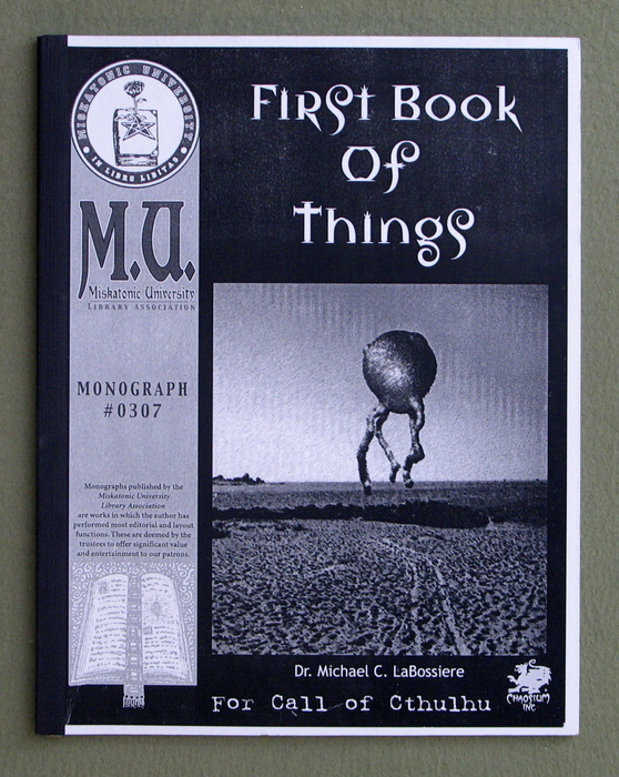 Image for First Book of Things (Call of Cthulhu Monograph)