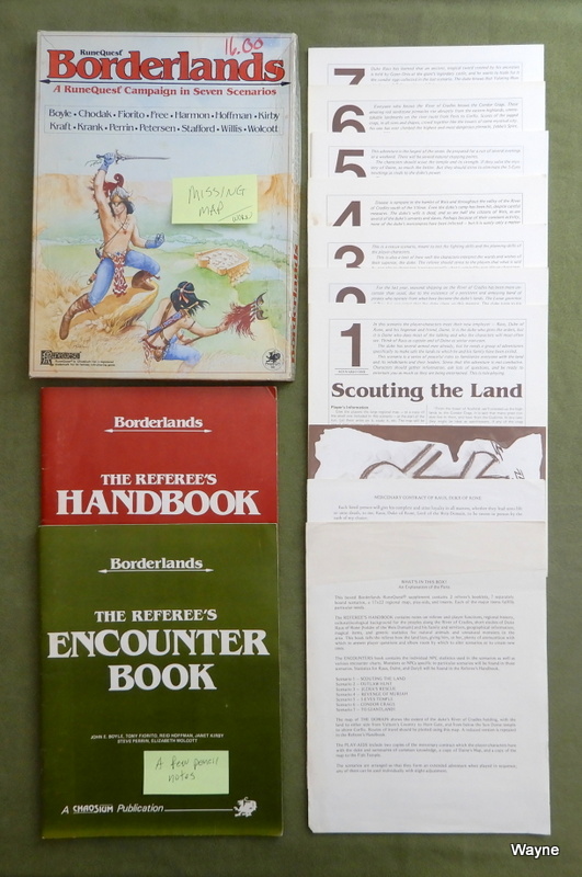 Image for Borderlands: A Runequest Campaign - MISSING MAP - WORN