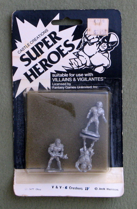 Image for Crushers: Super Heroes (Villians & Vigilantes Metal Miniatures)