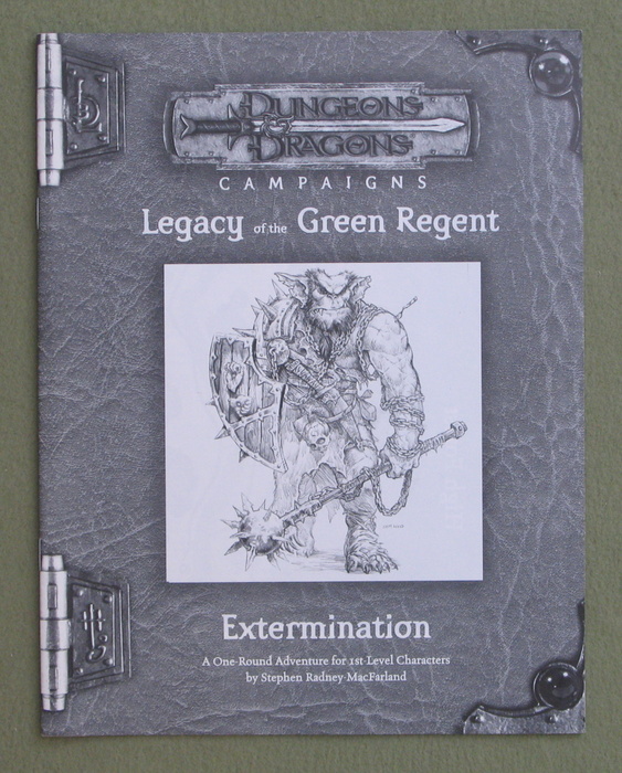 Image for Extermination: Legacy of the Green Regent (Dungeons & Dragons Campaigns)