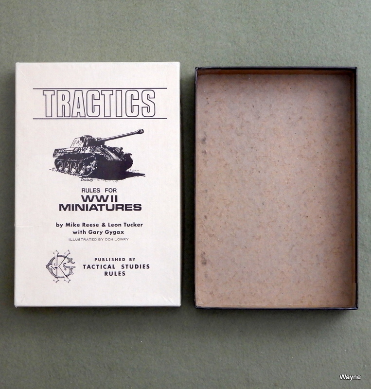 Tractics: Rules for WWII Miniatures - BOX ONLY Image for Tractics: Rules for WWII Miniatures - BOX ONLY