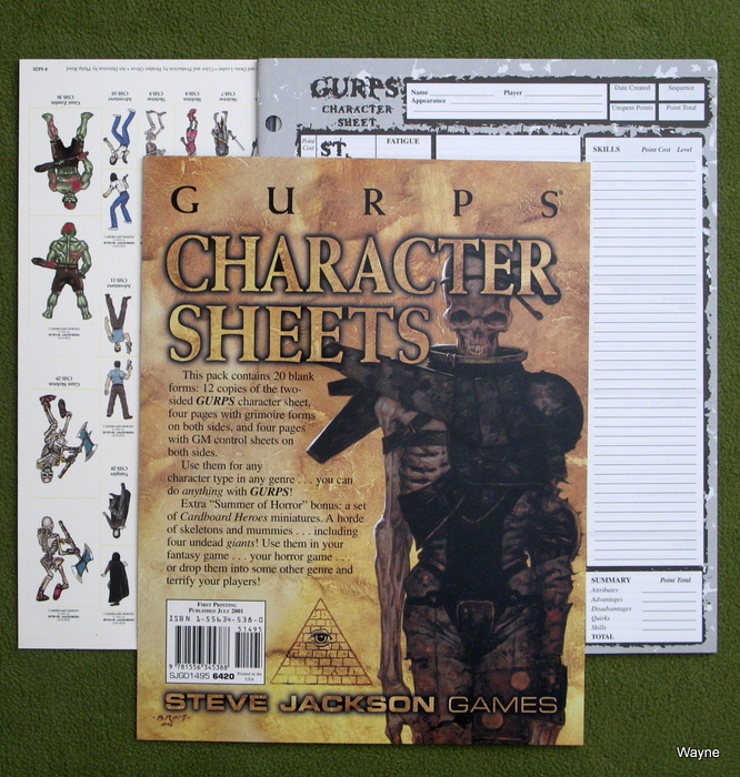 Image for GURPS Character Sheets