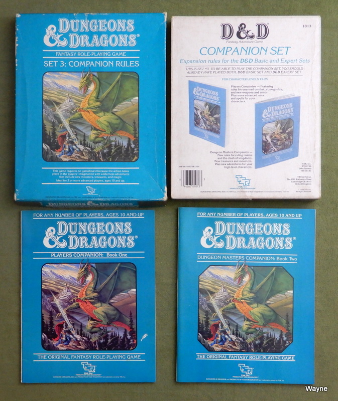 Dungeons and Dragons Companion Rules (Set 3) PLAY SET