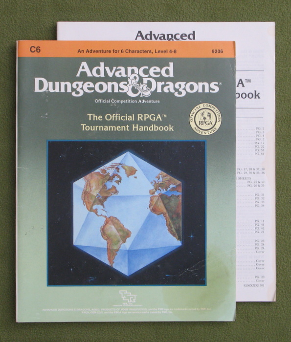 Image for Official RPGA Tournament Handbook (AD&D Module C6) - PLAY COPY
