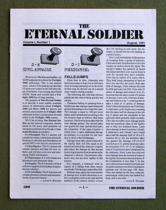 Image for Eternal Soldier, Volume 1, Number 1 (Twilight 2000)