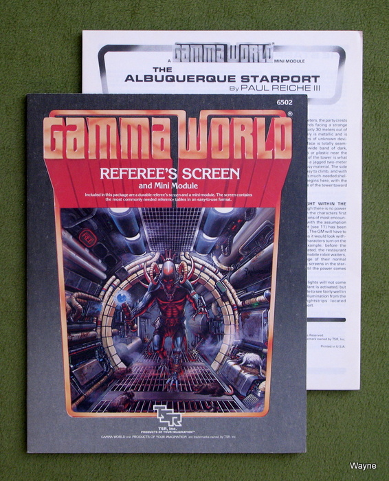 Image for Gamma World Referee's Screen and Minimodule (2nd Edition)