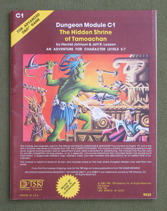 Image for Hidden Shrine of Tamoachan (Advanced Dungeons & Dragons Module C1)