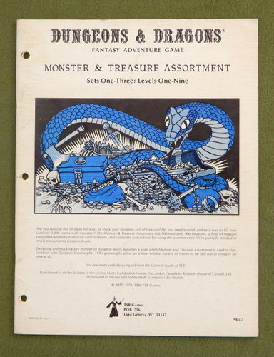 Image for Dungeons & Dragons Monster & Treasure Assortment: Set One-Three: Levels One-Nine