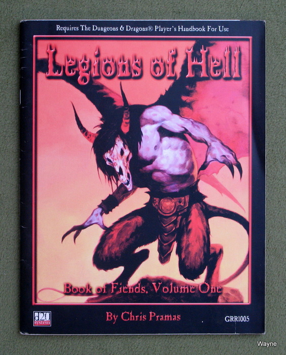 Image for Legions of Hell: Book of Fiends, Volume One (D20 System)