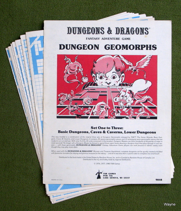 Image for Dungeon Geomorph Assortment: Set 1-3 Basic Dungeons, Caves & Caverns, Lower Dungeons (Advanced Dungeons & Dragons/AD&D) - PLAY COPY