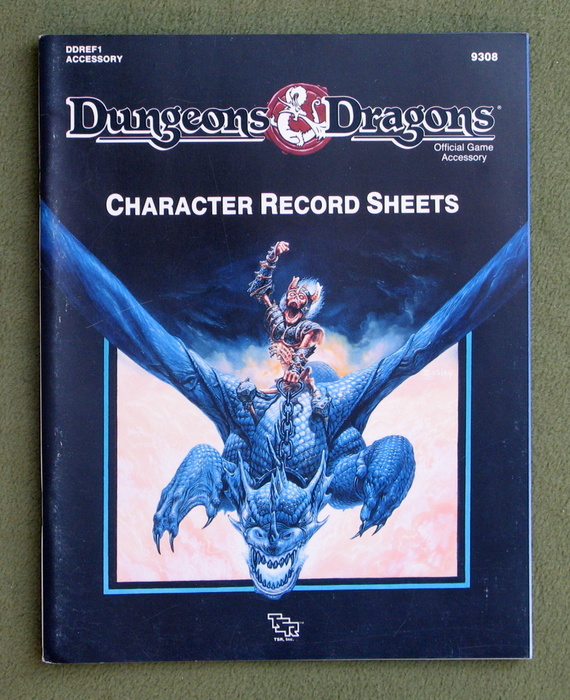 Image for Dungeons and Dragons Character Record Sheets (Dungeons and Dragons Accessory DDREF1)