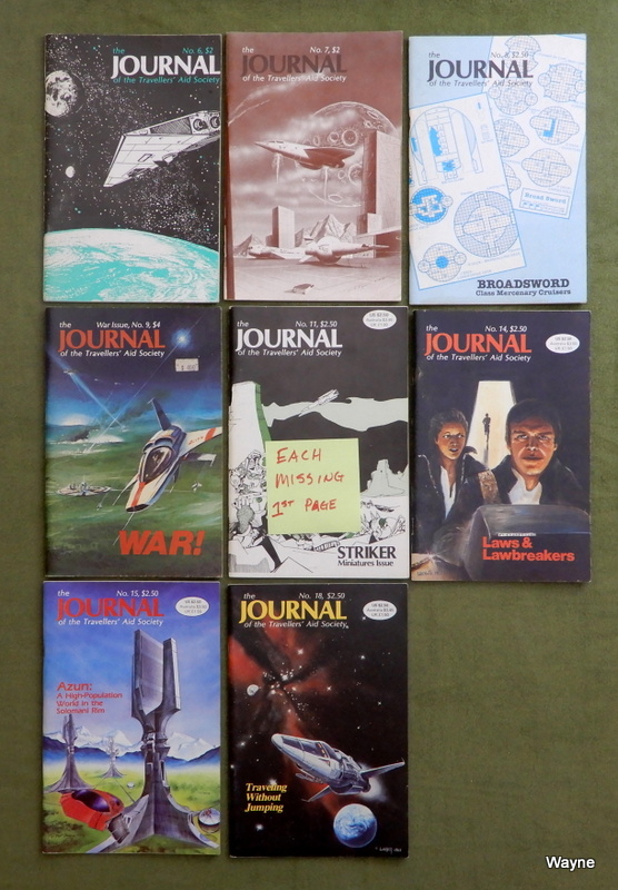 Image for Journal of the Travellers' Aid Society (JTAS) Lot of 8 - EACH MISSING 1ST PAGE