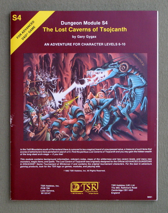 Image for The Lost Caverns of Tsojcanth (Advanced Dungeons & Dragons module S4)