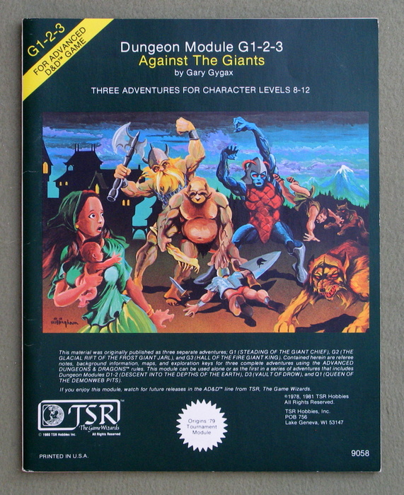 Image for Against the Giants (Advanced Dungeons & Dragons Module G1-2-3)