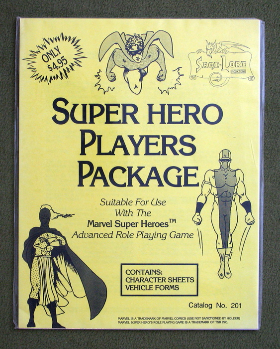Image for Super Hero Players Package (Suitable for use with the Marvel Super Heroes advanced role playing game)