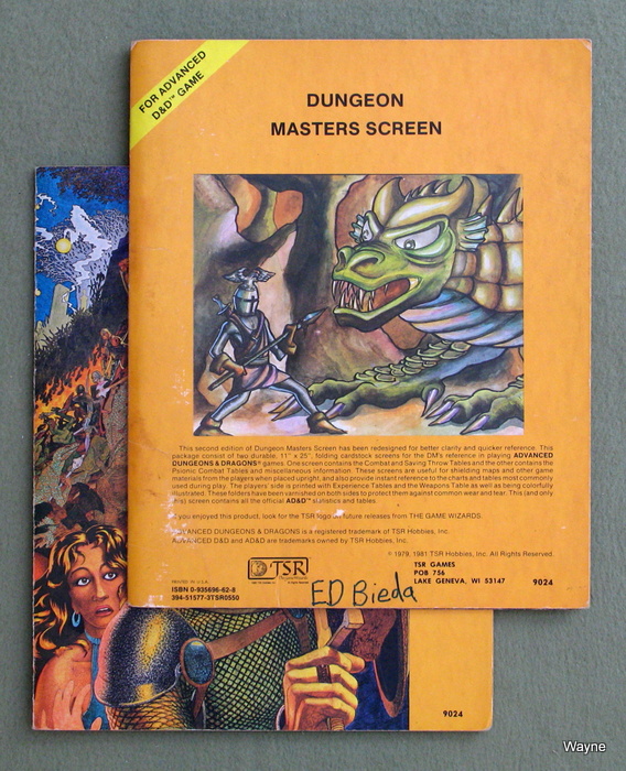 Image for Dungeon Masters Screen (Advanced Dungeons & Dragons, 1st Edition) - PLAY SET