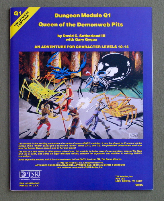 Image for Queen of Demonweb Pits (Advanced Dungeons & Dragons module Q1)