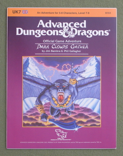 Image for Dark Clouds Gather (Advanced Dungeons & Dragons Module UK7)