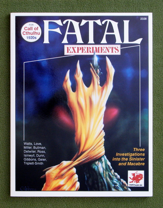Image for Fatal Experiments (Call of Cthulhu)