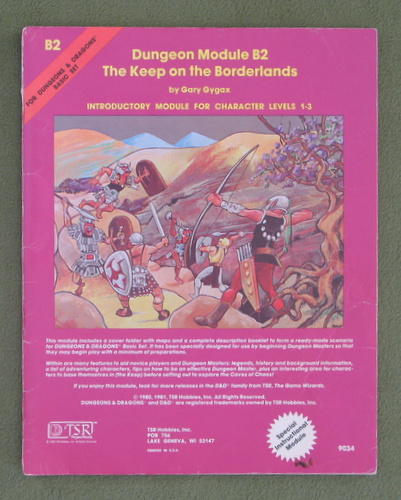 Image for The Keep on the Borderlands (D&D B2) - PLAY COPY