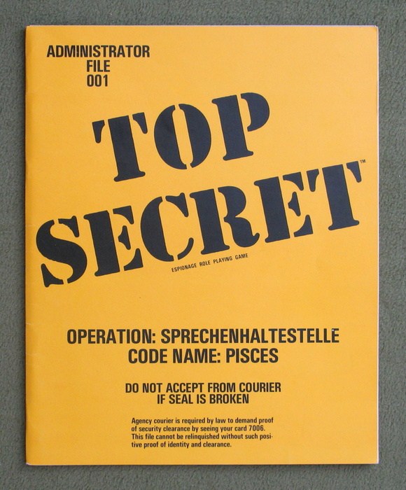 Image for Operation Sprechenhaltestelle (Top Secret Administrator File 001)