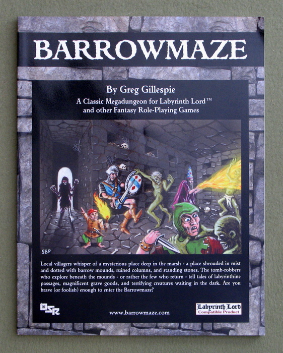 Barrowmaze I: A Classic Megadungeon for Labyrinth Lord and other Fantasy Roleplaying Games Image for Barrowmaze I: A Classic Megadungeon for Labyrinth Lord and other Fantasy Roleplaying Games