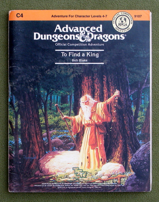Image for To Find a King (Advanced Dungeons & Dragons Module C4) - PLAY COPY
