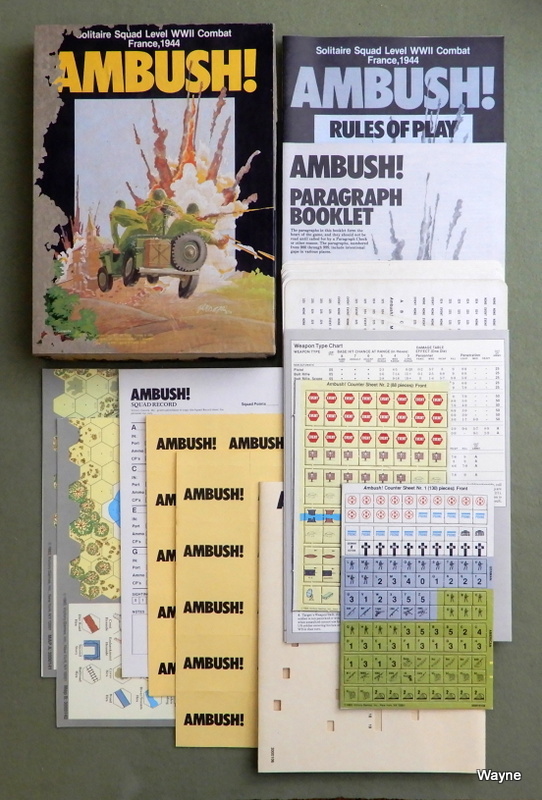 Ambush! Solitaire Squad Level WWII Combat - PLAY SET Image for Ambush! Solitaire Squad Level WWII Combat - PLAY SET