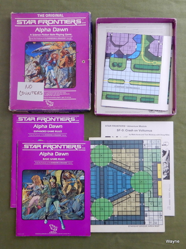 Image for Star Frontiers: Alpha Dawn - WORN PLAY SET - NO COUNTERS