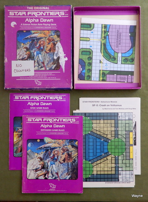 Image for Star Frontiers: Alpha Dawn - WORN PLAY SET - NO COUNTERS