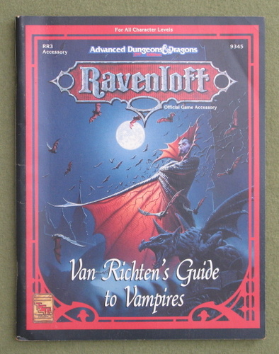 Image for Van Richten's Guide to Vampires (Advanced Dungeons & Dragons: Ravenloft Accessory RR3)