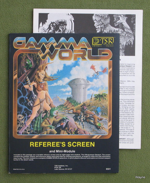 Image for Referee's Screen and Mini-Module (Gamma World RPG 1st edition)