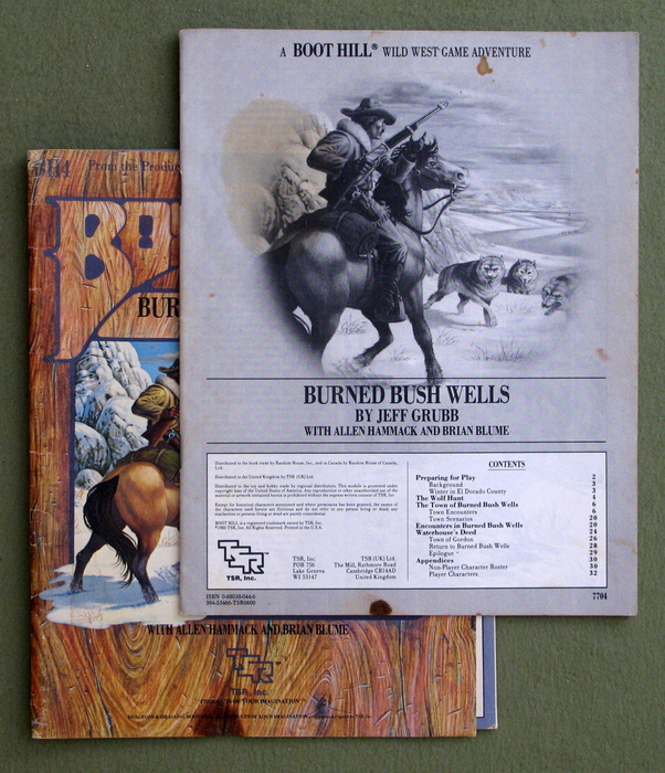 Image for Burned Bush Wells (Boot Hill Module BH4) - PLAY COPY