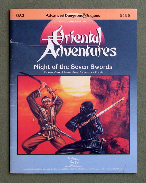 Image for Night of Seven Swords (Advanced Dungeons and Dragons/Oriental Adventures Module OA2)