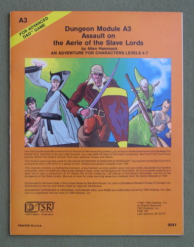 Assault on the Aerie of the Slave Lords (Advanced Dungeons & Dragons module A3) Image for Assault on the Aerie of the Slave Lords (Advanced Dungeons & Dragons module A3)