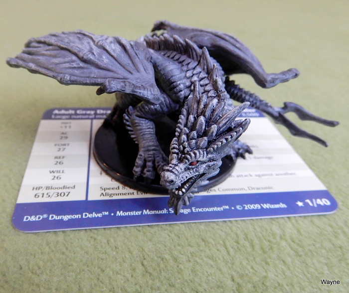 Image for Adult Gray Dragon (Dungeons and Dragons Savage Encounters Miniature 1/40)