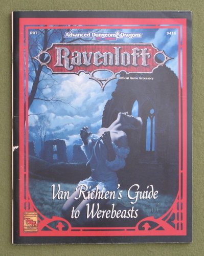 Image for Van Richten's Guide to Werebeasts (Advanced Dungeons & Dragons: Ravenloft Accessory RR7)