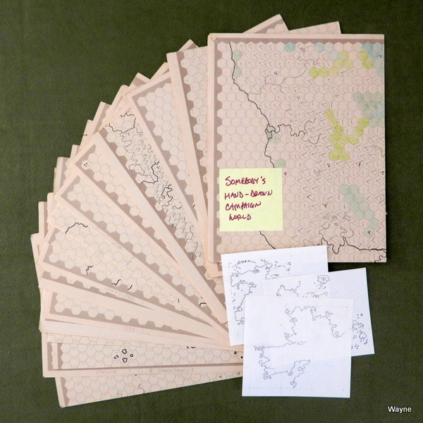 Image for Hand Drawn Campaign World on classic Judges Guild Maps
