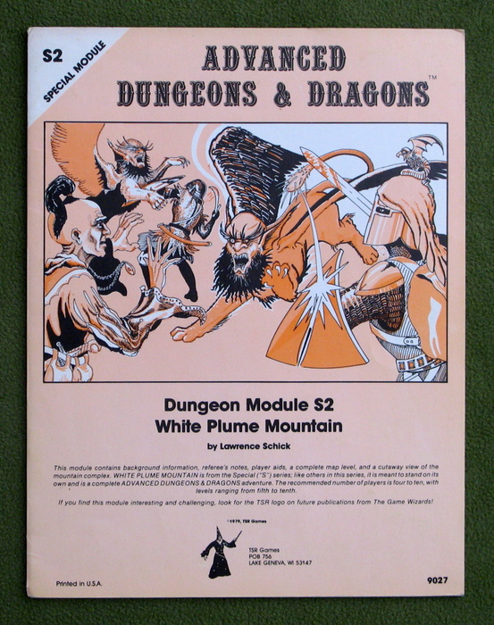 Image for White Plume Mountain (Advanced Dungeons & Dragons module S2) - 1ST/LAST PAGES SEPARATED