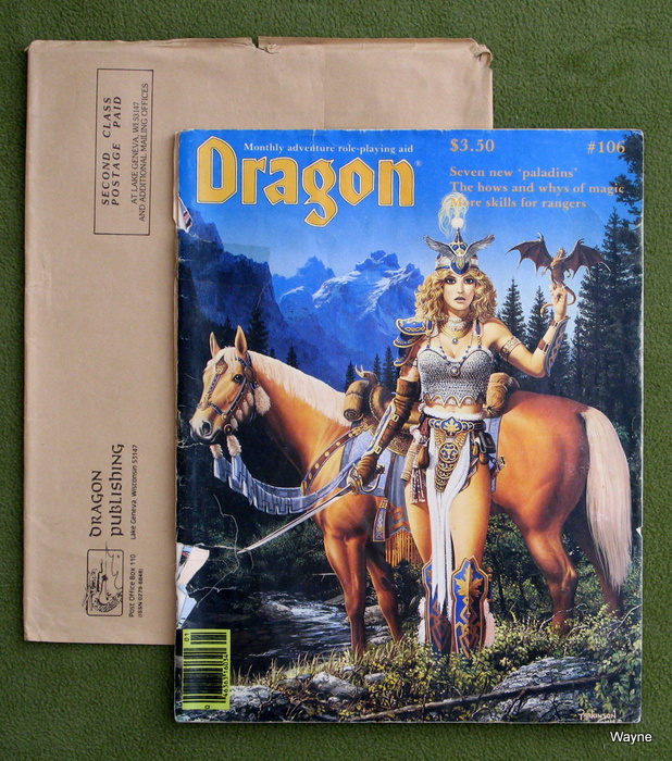 Image for Dragon Magazine, Issue 106 - COVER SEPARATED