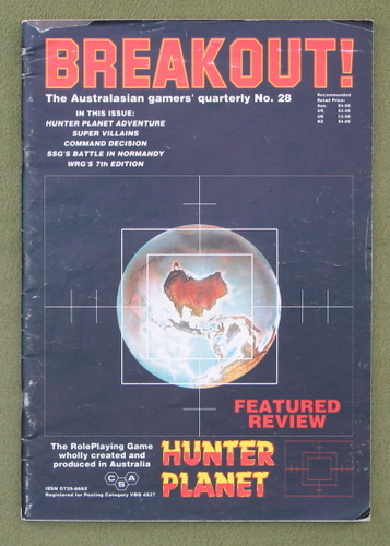 Image for Breakout Magazine #28: The Australasian Gamers' Quarterly (Sept/Nov 1987)