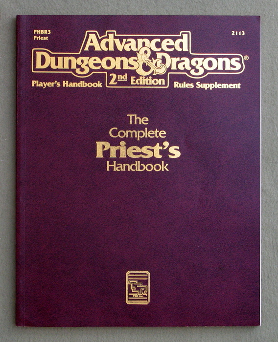 Image for Complete Priest's Handbook (Advanced Dungeons & Dragons Accessory PHBR3)