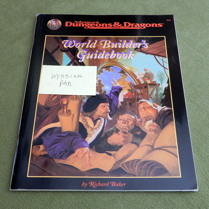Image for World Builder's Guide Book (Advanced Dungeons & Dragons, 2nd edition) - MISSING FORMS PAD