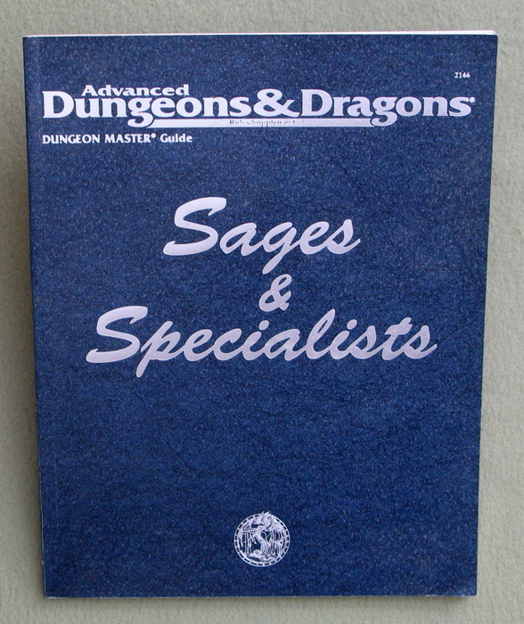Image for Sages and Specialists (Advanced Dungeons & Dragons, 2nd Edition)