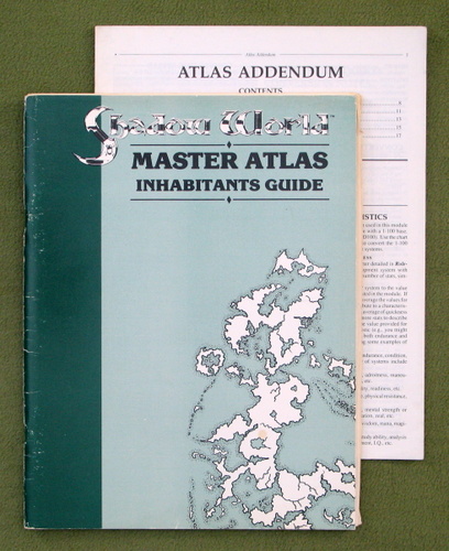 Image for INHABITANTS GUIDE (Shadow World: Master Atlas) + Atlas Addendum
