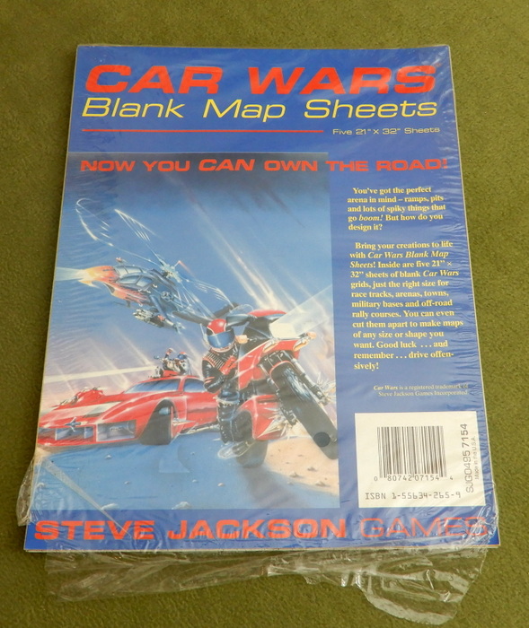 Image for Car Wars: Blank Map Sheets - 3/5 SHEETS PRESENT